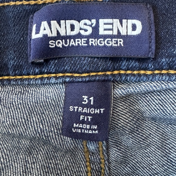 Lands' End Square Rigger Women's Straight Fit Medium Wash Blue Jeans Tag: 31‎ - Picture 8 of 16